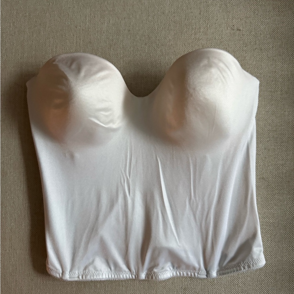 Dominique White Bridal Bustier